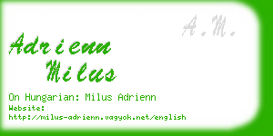 adrienn milus business card